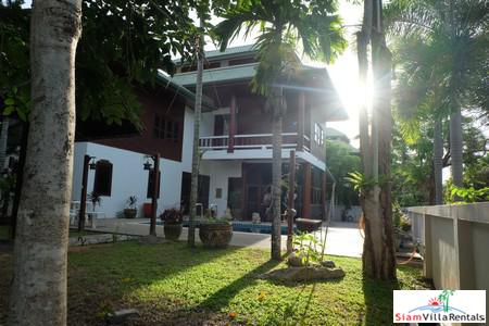 Contemporary Thai Teak Four Bedroom Pool Villa for Rent in Rawai-15
