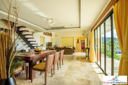 Panoramic Ocean and Lush Mountain Views from this Three Bedroom in Nai Thon