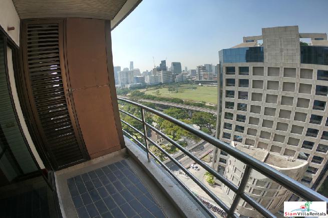 Baan Somthavil | Extra Large Three Bedroom for Rent with Views of Lumpini Park and Royal Bangkok Sport Club in Ratchadamri