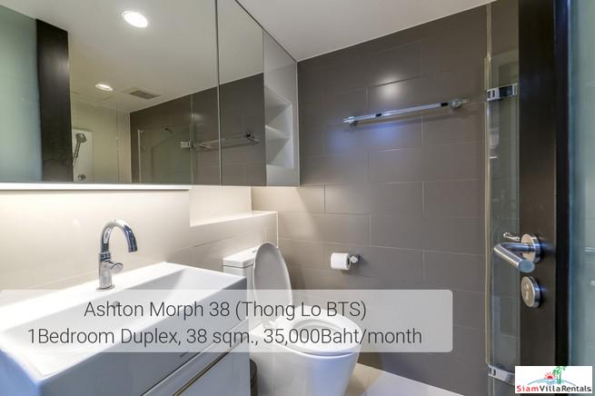 Ideo Morph 38 | Ultra Modern Two Storey Duplex with Extra High Ceilings in Thong Lo, Pet friendly
