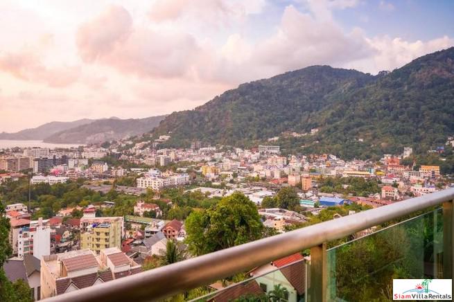 The Royal Bay View Villas | Two Bedroom Family Penthouse Duplex for Rent with Panoramic Patong Bay Sea Views
