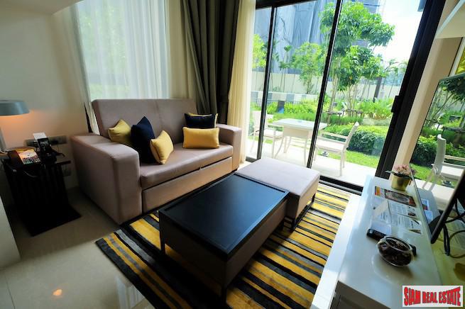 Cassia Residence | Pleasant Garden & Pool Views from this Two Storey One Bedroom Laguna Condo