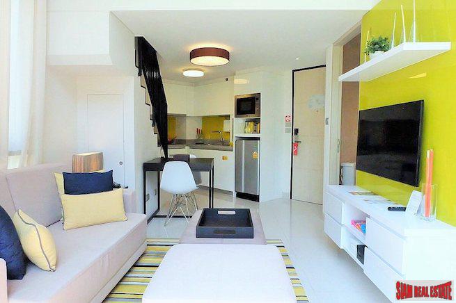 Cassia Residence | Fully Furnished Two Storey One Bedroom Laguna Condo for Sale with Lagoon & Garden Views