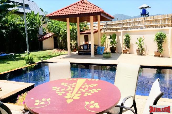 Thai Style Three Bedroom Pool Villa with Large Garden for Sale in Rawai
