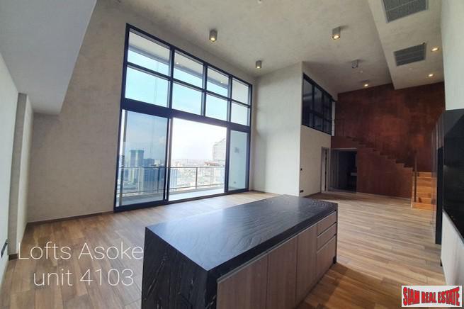 The Lofts Asoke | High Floor Duplex Condo for Sale with Clear City Views