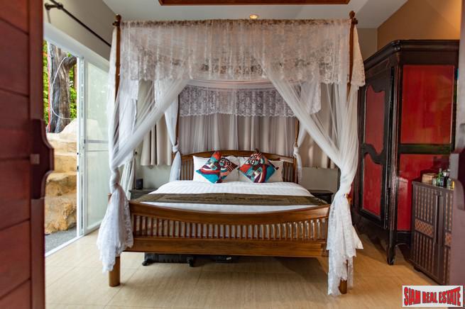 Unique Eight Bedroom + Rooftop Terrace Sea View Pool Villa for Sale in Rawai/Sai Yuan