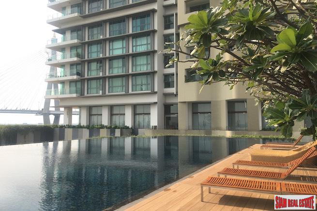 The Pano | Exceptional River Views from this Three Bedroom Corner Condo for Rent in Surasak
