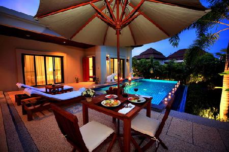 Newly Built 1 to 2 Bedroom Modern Thai Houses For Sale with Swimming Pool at Nai Harn, Phuket