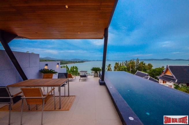 Three- to Four-Bedroom Townhome with Sea View Rooftop Pool in Rawai