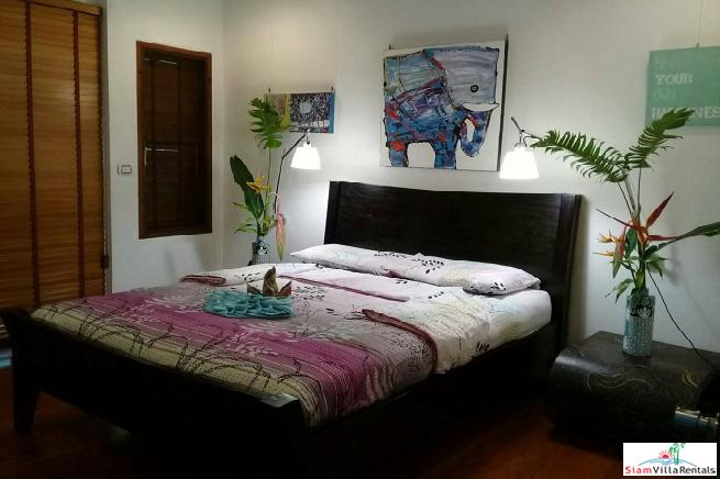Beautiful Modern Teak House for Rent in the Nai Harn Hills-13