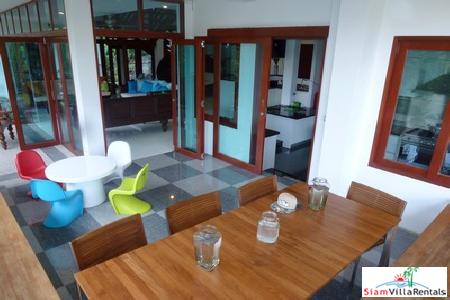 Beautiful Modern Teak House for Rent in the Nai Harn Hills